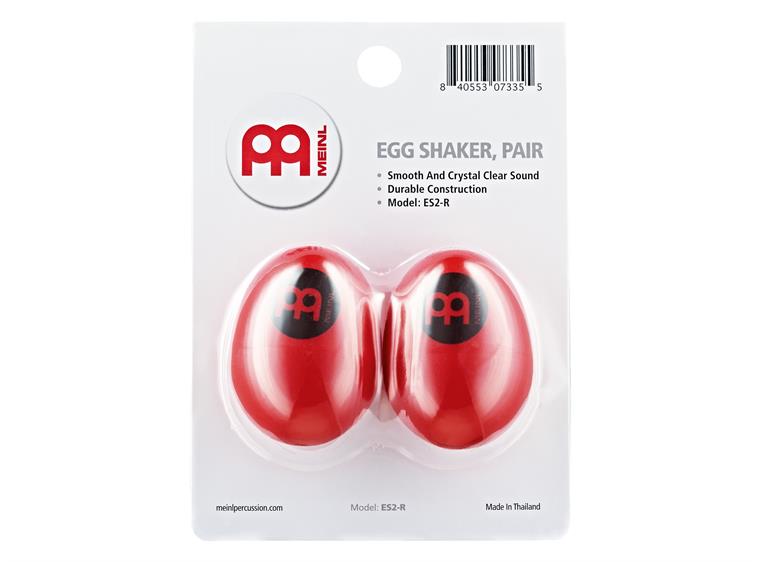 Meinl ES-2-R Plastikk Egg Shaker par Red (2stk.) (B)